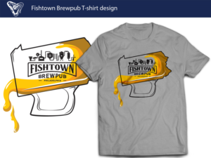 Diseño de Camiseta por Shemet para Fishtown Brewpub  | Diseño: #12764599