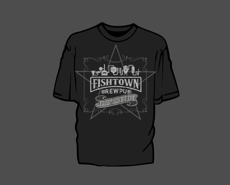 Diseño de Camiseta por instudio para Fishtown Brewpub  | Diseño #13068070
