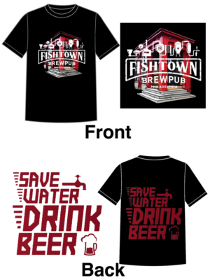 Diseño de Camiseta por kaydipper para Fishtown Brewpub  | Diseño: #12753580