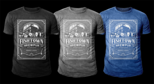 Diseño de Camiseta por D'Mono para Fishtown Brewpub  | Diseño: #12829543
