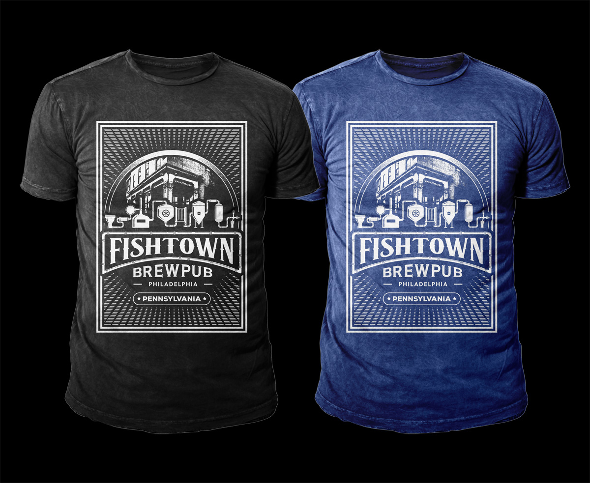 Diseño de Camiseta por D'Mono para Fishtown Brewpub  | Diseño #12865438