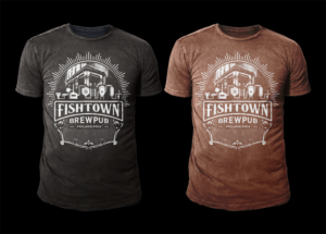 T-shirt Design by D'Mono for Fishtown Brewpub  | Design #13043451