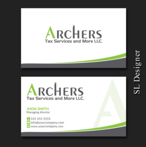 Business Card Design by SL Designer for Archers Tax Services and More LLC | Design: #12604910