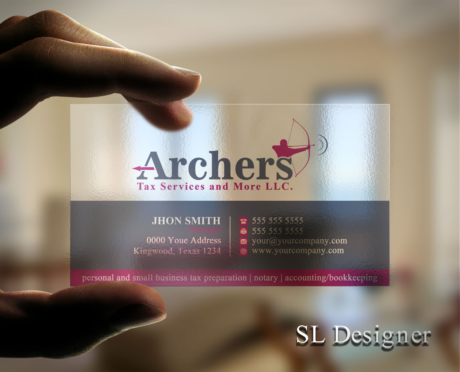 Business Card Design by SL Designer for Archers Tax Services and More LLC | Design #12611864