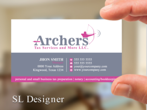 Business Card Design by SL Designer for Archers Tax Services and More LLC | Design: #12611865