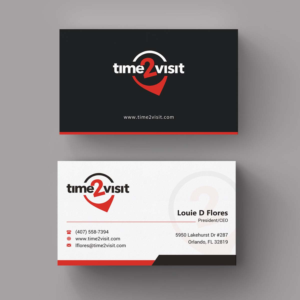 Business Card Design by INDIAN_Ashok for Time 2 Visit | Design: #12607457