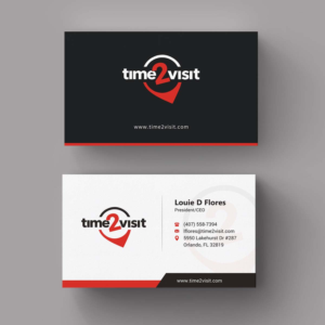 Business Card Design by INDIAN_Ashok for Time 2 Visit | Design: #12607458