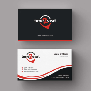 Business Card Design by INDIAN_Ashok for Time 2 Visit | Design: #12607460