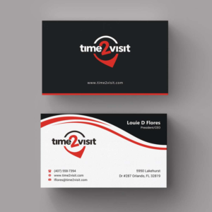 Business Card Design by INDIAN_Ashok for Time 2 Visit | Design: #12607461