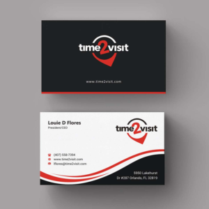Business Card Design by INDIAN_Ashok for Time 2 Visit | Design: #12607462