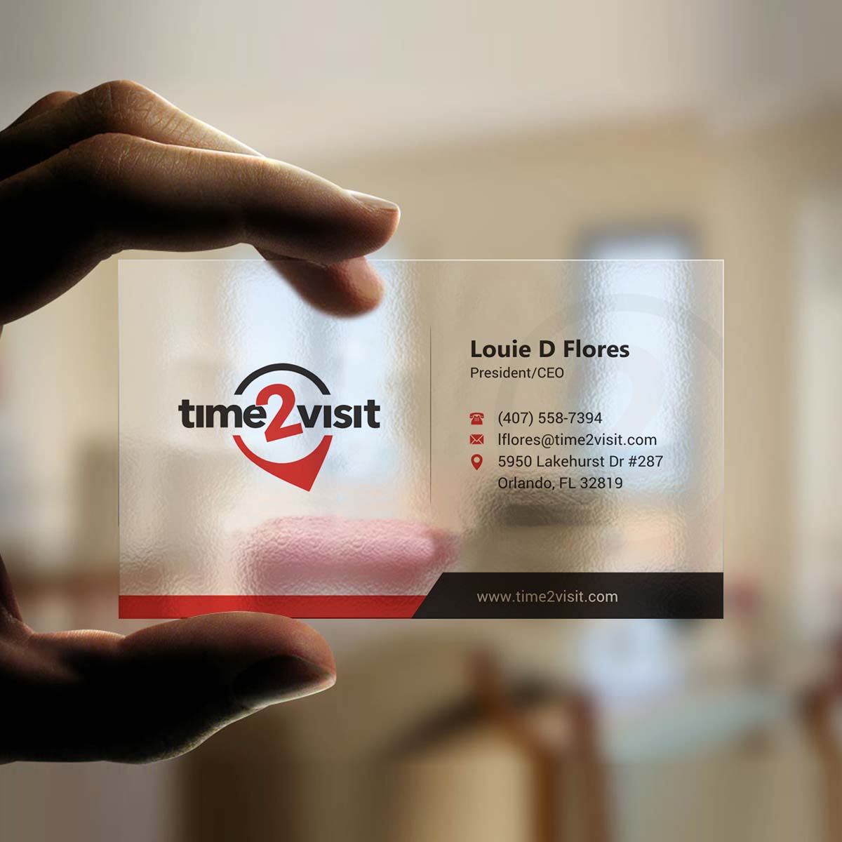 Business Card Design by INDIAN_Ashok for Time 2 Visit | Design #12607468
