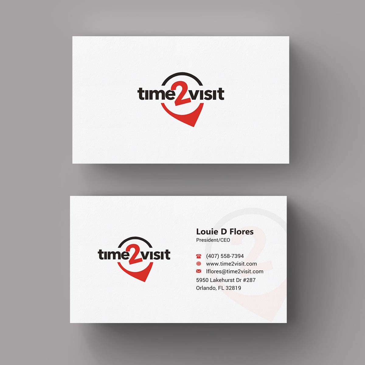 Business Card Design by INDIAN_Ashok for Time 2 Visit | Design #12607469