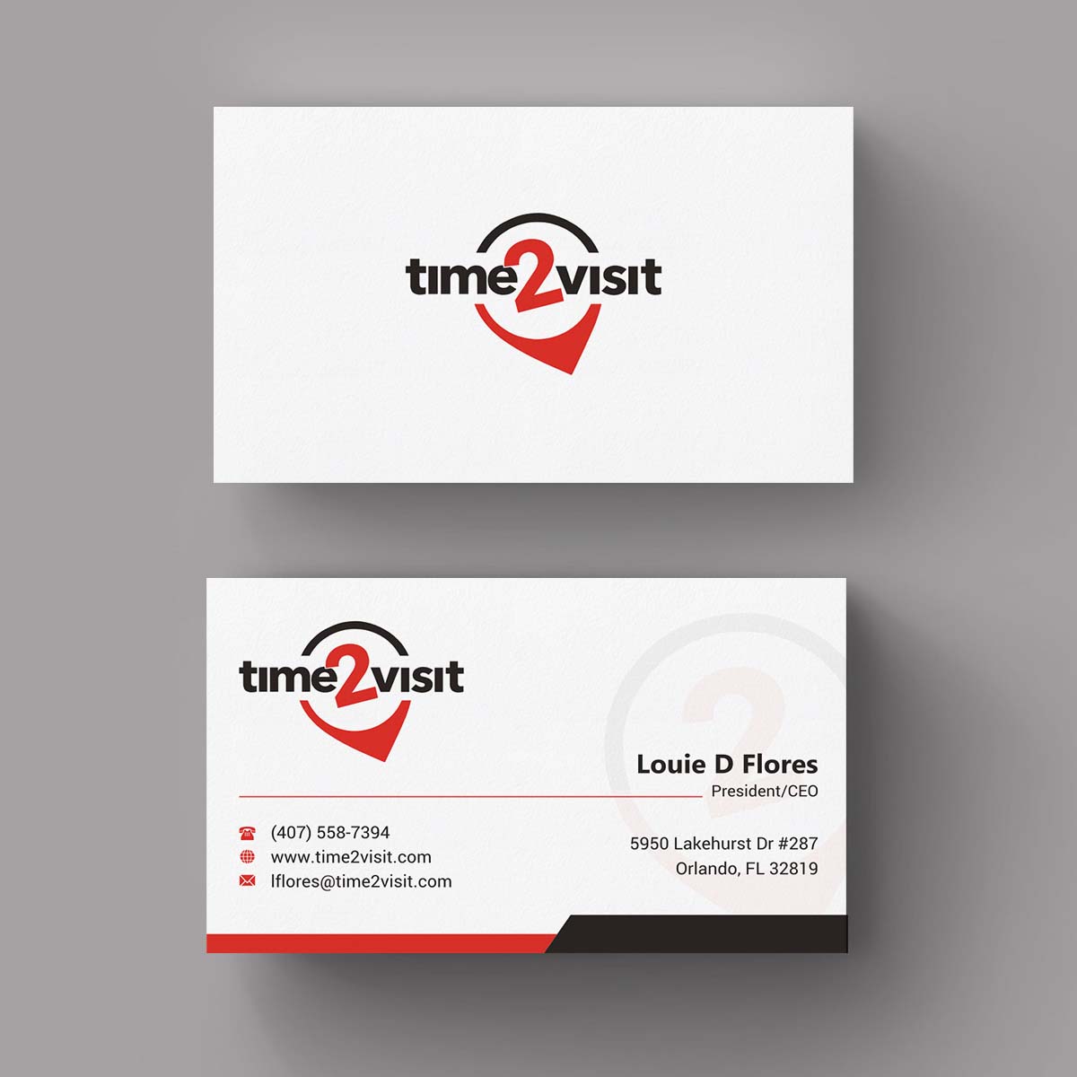 Business Card Design by INDIAN_Ashok for Time 2 Visit | Design #12607470
