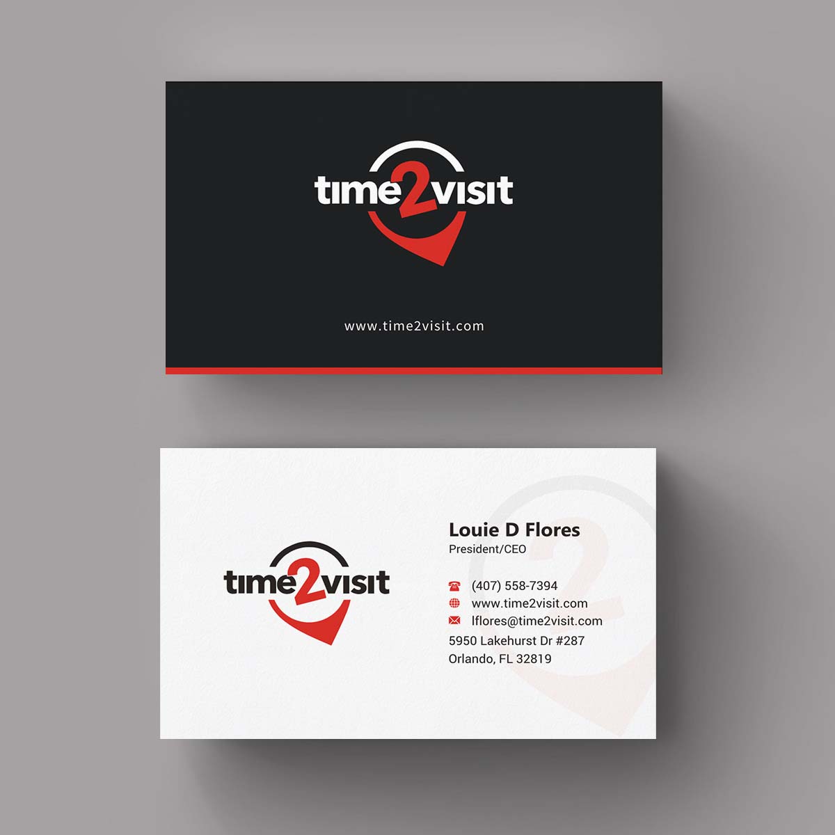 Business Card Design by INDIAN_Ashok for Time 2 Visit | Design #12607471
