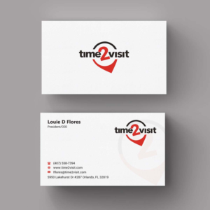Business Card Design by INDIAN_Ashok for Time 2 Visit | Design: #12607472