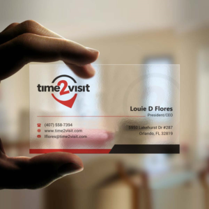 Business Card Design by INDIAN_Ashok for Time 2 Visit | Design: #12607473