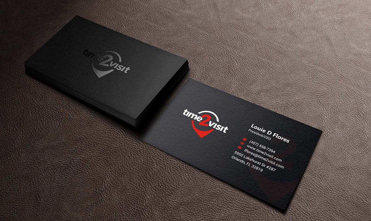 Business Card Design by INDIAN_Ashok for Time 2 Visit | Design #12607481