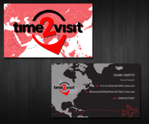 Business Card Design by Taralouiseacton for Time 2 Visit | Design: #12576271