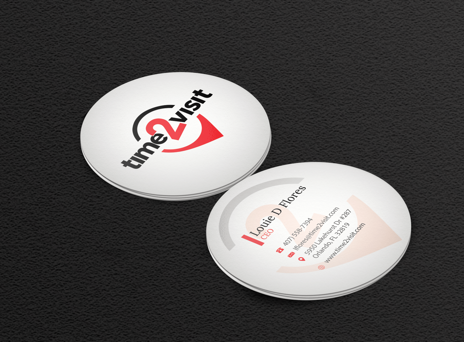 Business Card Design by Riz' for Time 2 Visit | Design #12561525