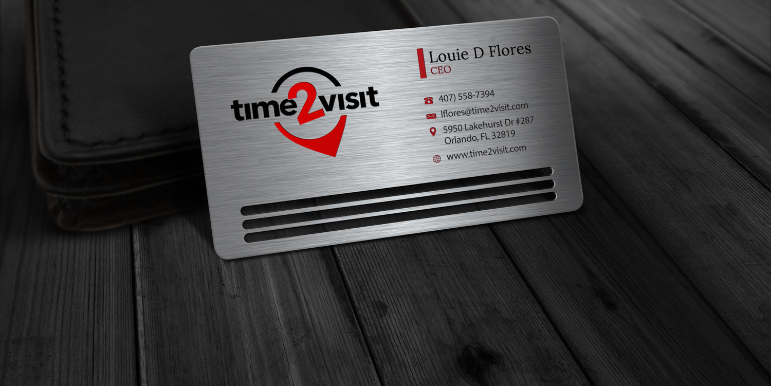 Business Card Design by Riz' for Time 2 Visit | Design #12561613