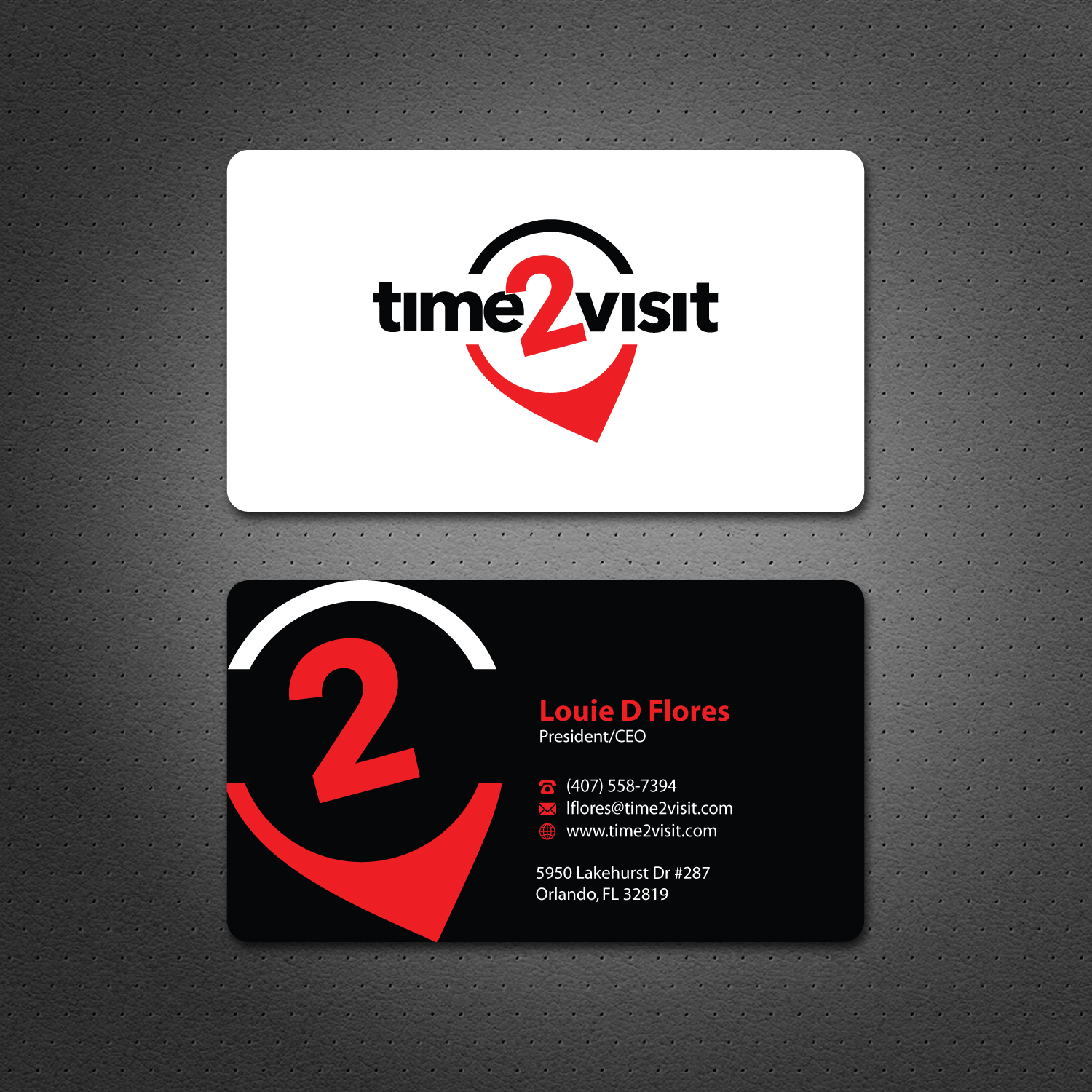 Business Card Design by Dezero for Time 2 Visit | Design #12599173