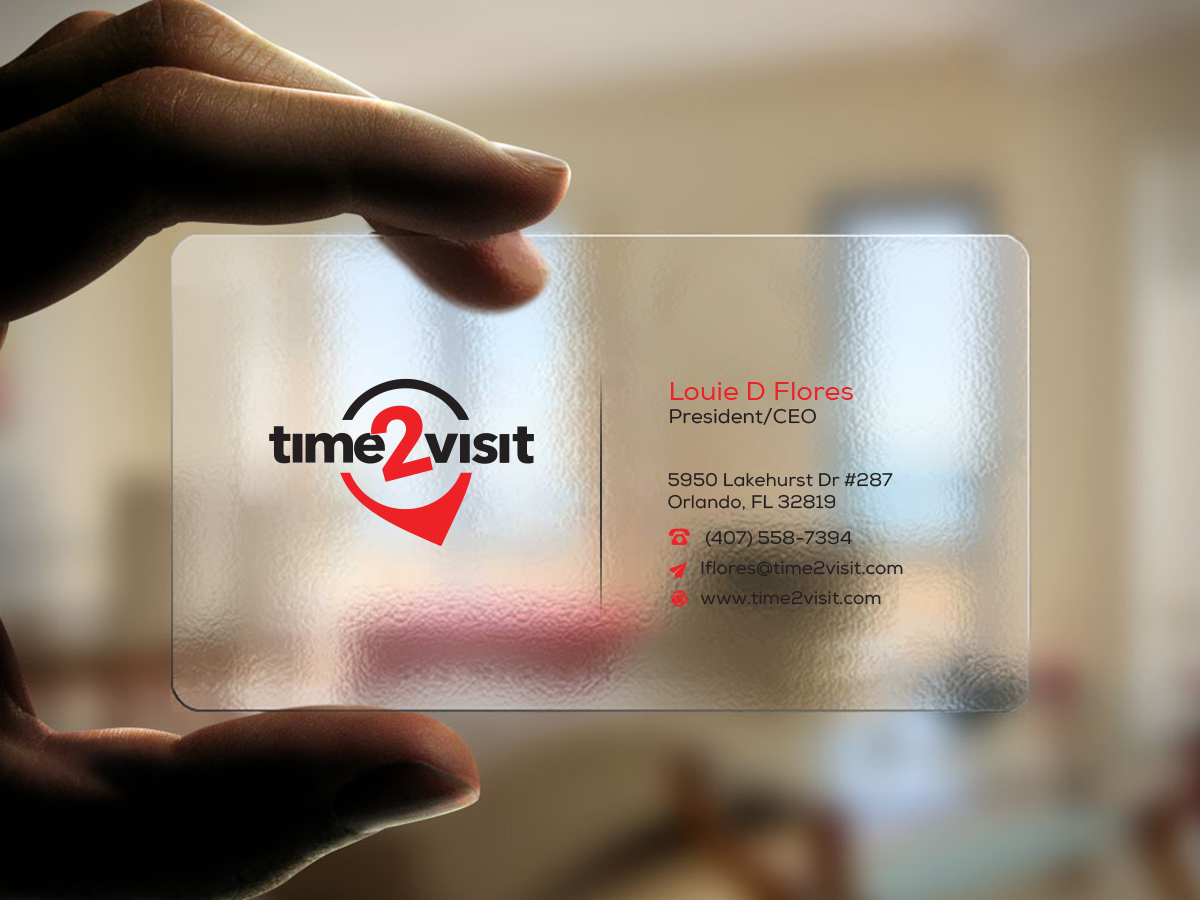 Business Card Design by snowymasterdesigns for Time 2 Visit | Design #12606200