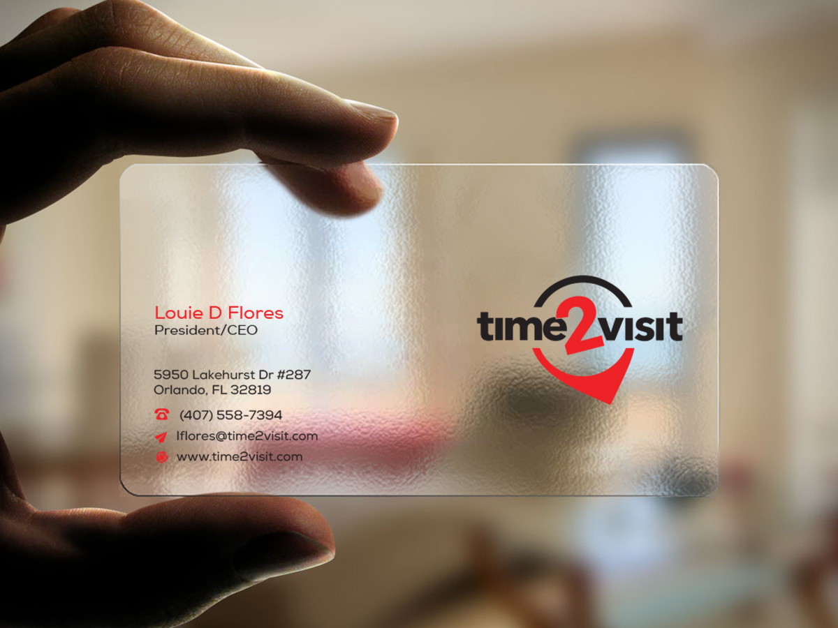 Business Card Design by snowymasterdesigns for Time 2 Visit | Design #12606201