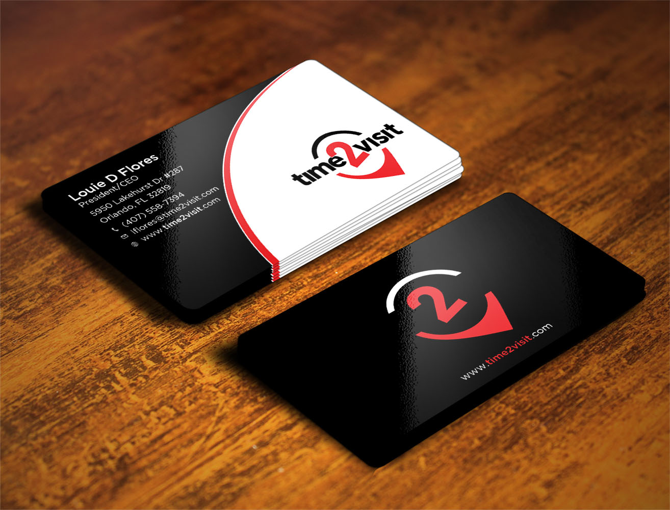 Business Card Design by Verified artistry for Time 2 Visit | Design #12567030