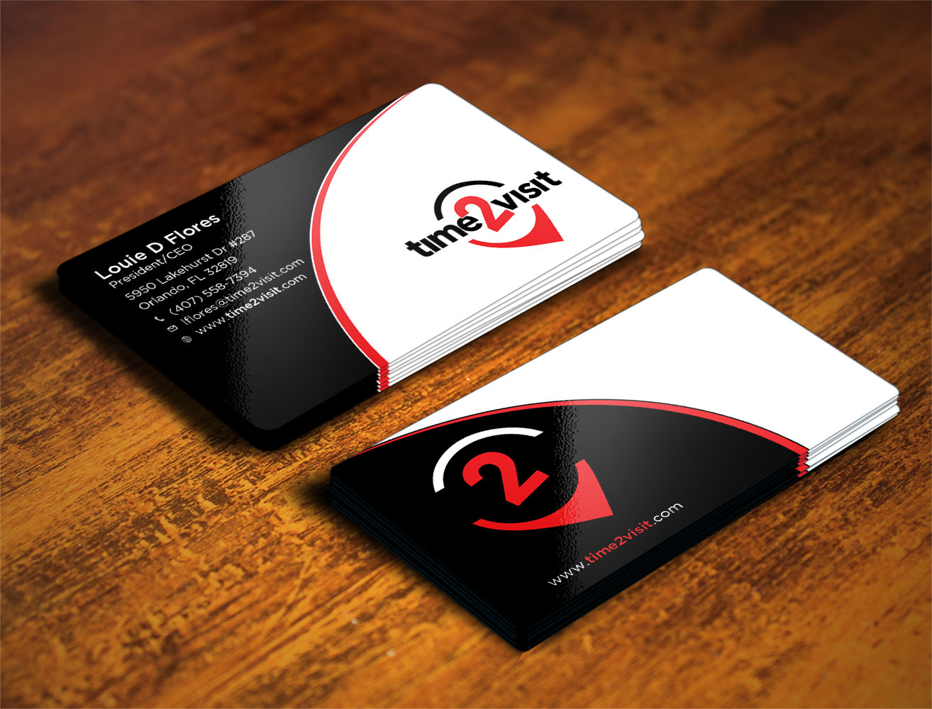 Business Card Design by Verified artistry (Design garden) for Time 2 Visit | Design #12567032