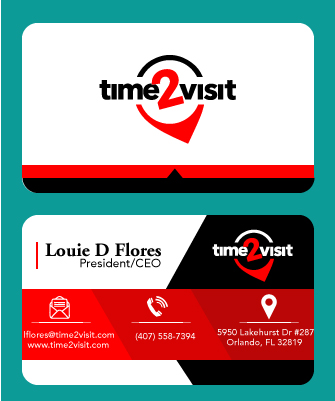 Business Card Design by GraphicsGang for Time 2 Visit | Design #12565217