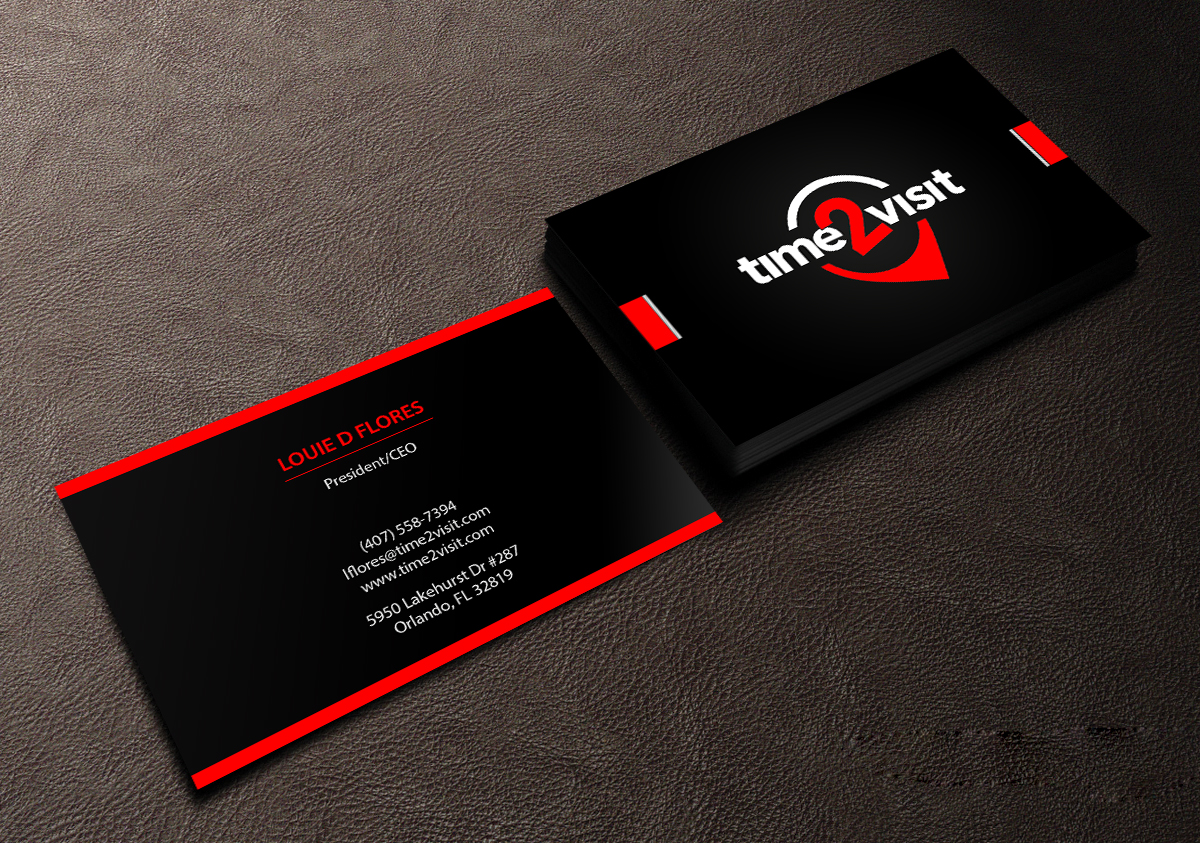 Business Card Design by Creations Box 2015 for Time 2 Visit | Design #12570335