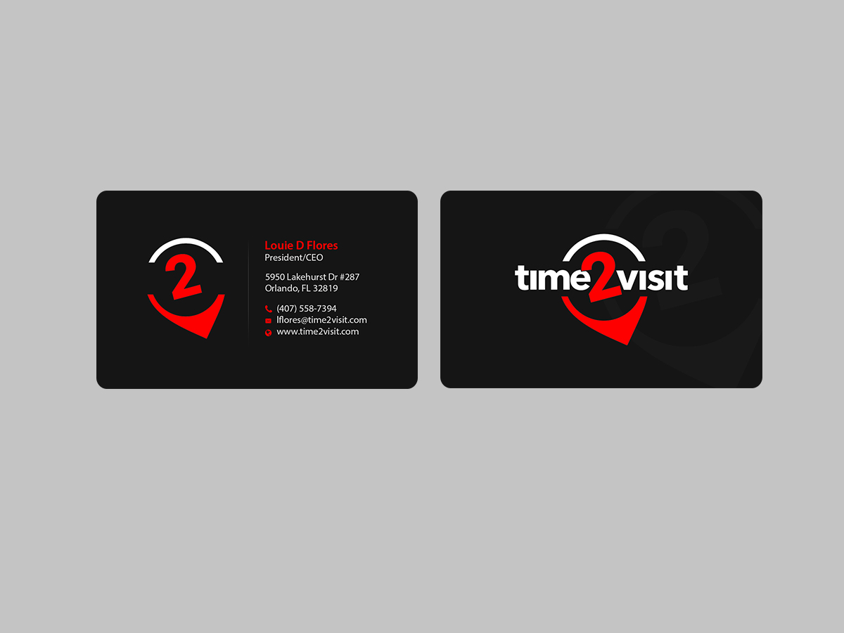 Visitenkarten-Design von Creations Box 2015 für Time 2 Visit | Design #12570336