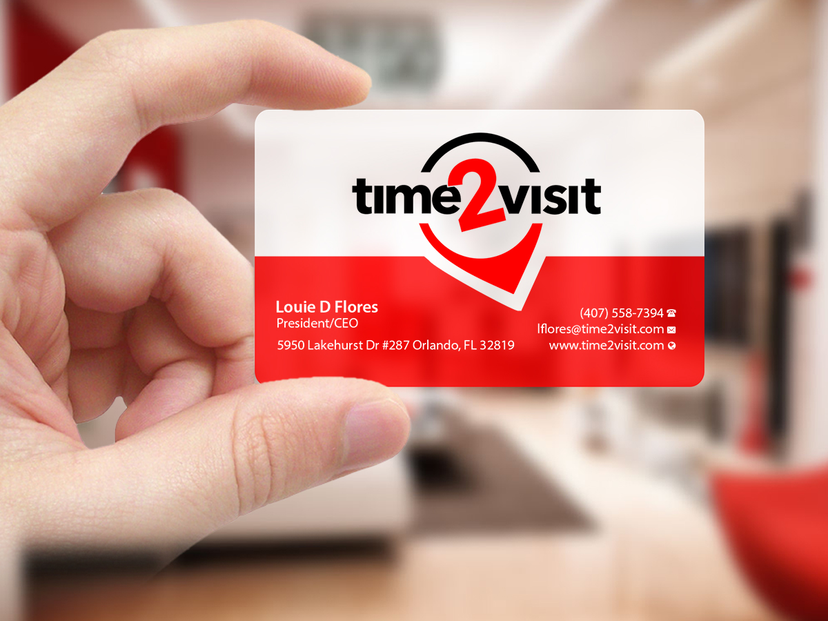 Visitenkarten-Design von Creations Box 2015 für Time 2 Visit | Design #12570340