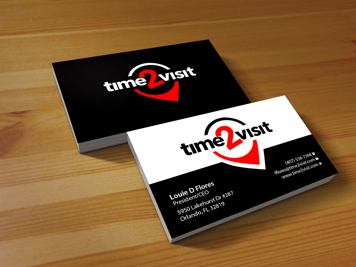 Visitenkarten-Design von Creations Box 2015 für Time 2 Visit | Design #12570344