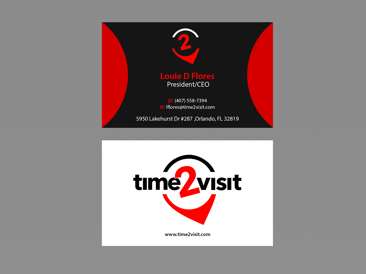 Visitenkarten-Design von Creations Box 2015 für Time 2 Visit | Design #12570345