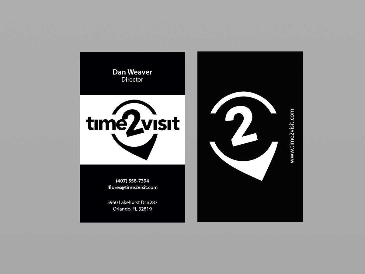 Business Card Design by Creations Box 2015 for Time 2 Visit | Design #12570347