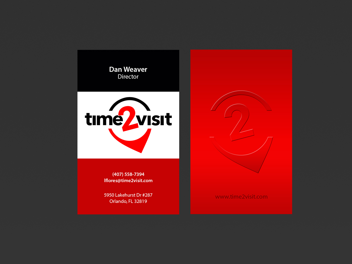 Visitenkarten-Design von Creations Box 2015 für Time 2 Visit | Design #12570348