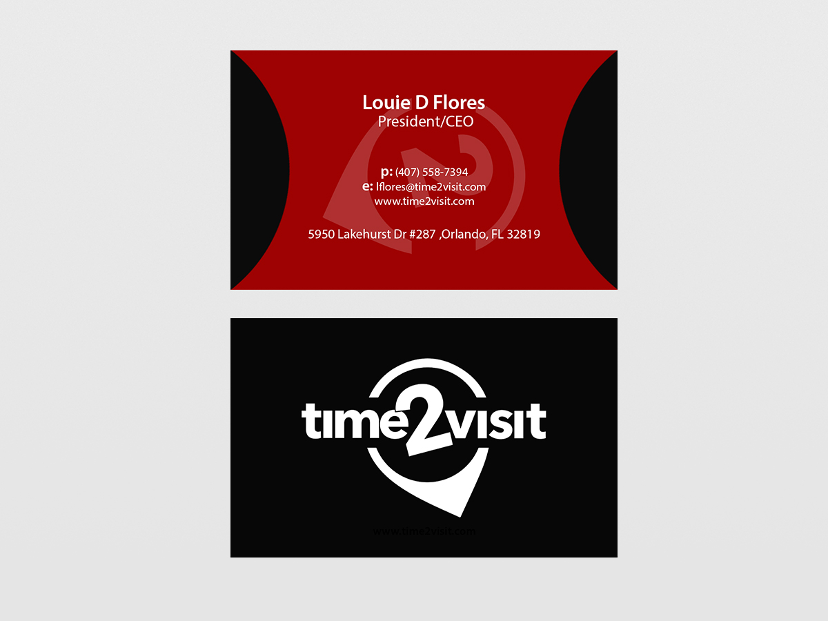 Visitenkarten-Design von Creations Box 2015 für Time 2 Visit | Design #12570349