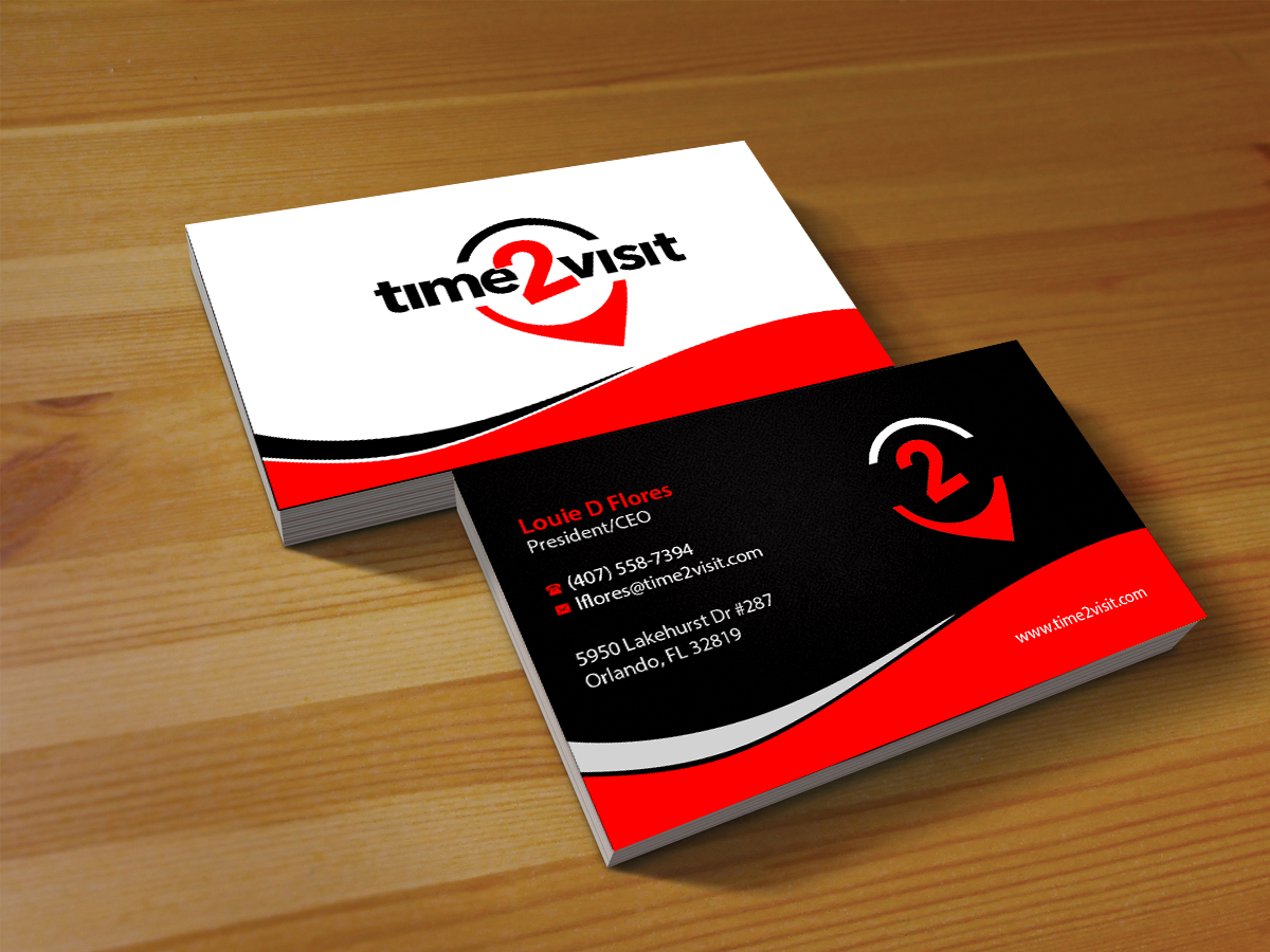 Visitenkarten-Design von Creations Box 2015 für Time 2 Visit | Design #12570355