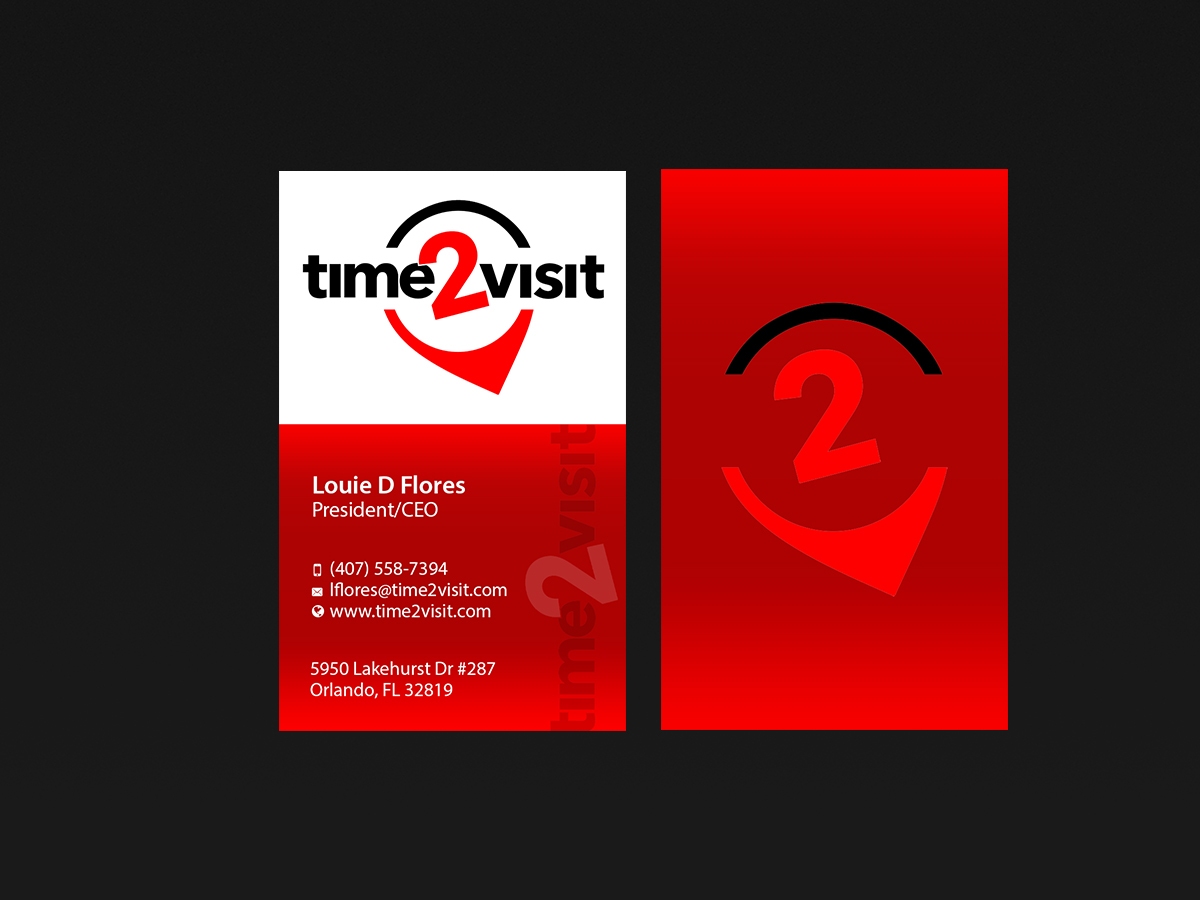 Business Card Design by Creations Box 2015 for Time 2 Visit | Design #12570366
