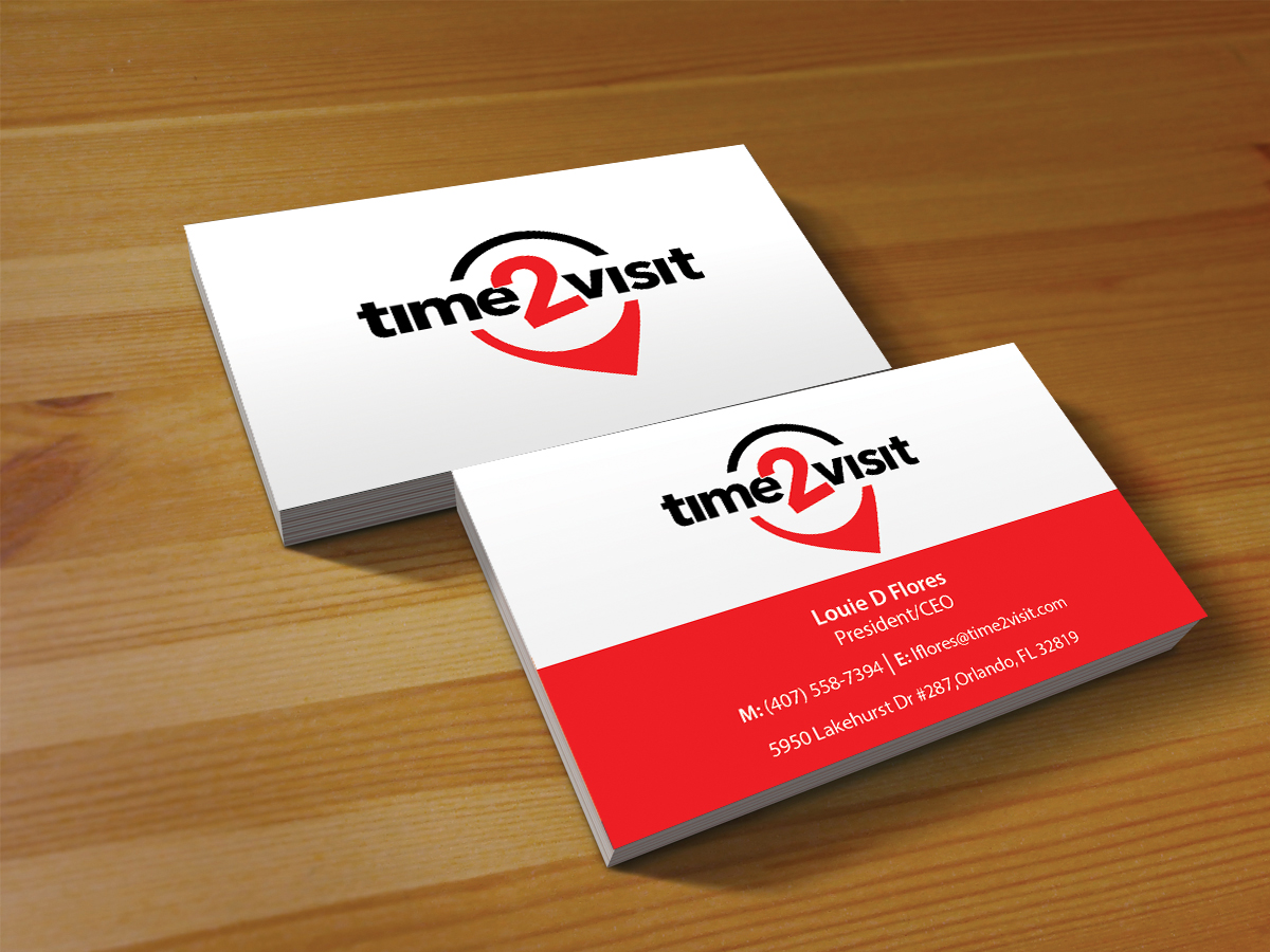 Business Card Design by Creations Box 2015 for Time 2 Visit | Design #12570368