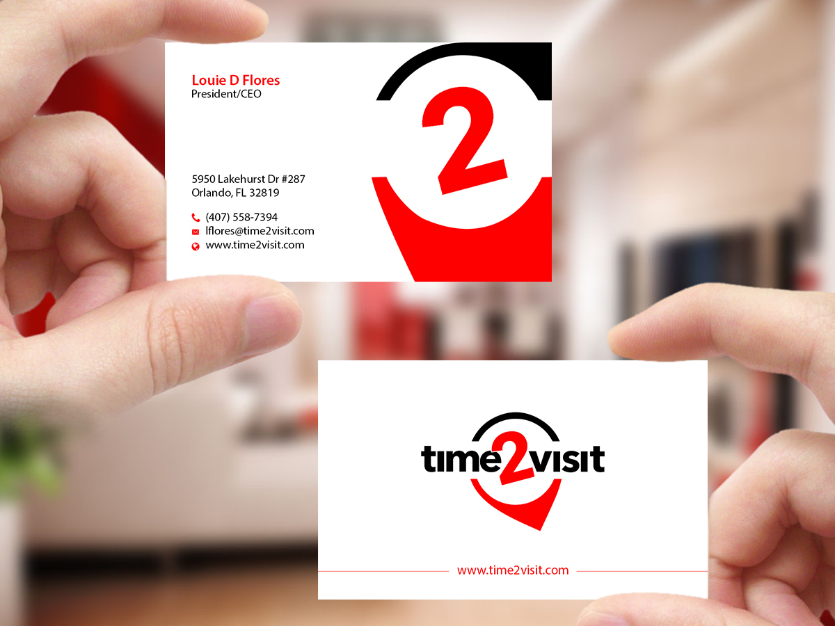 Business Card Design by Creations Box 2015 for Time 2 Visit | Design #12570370