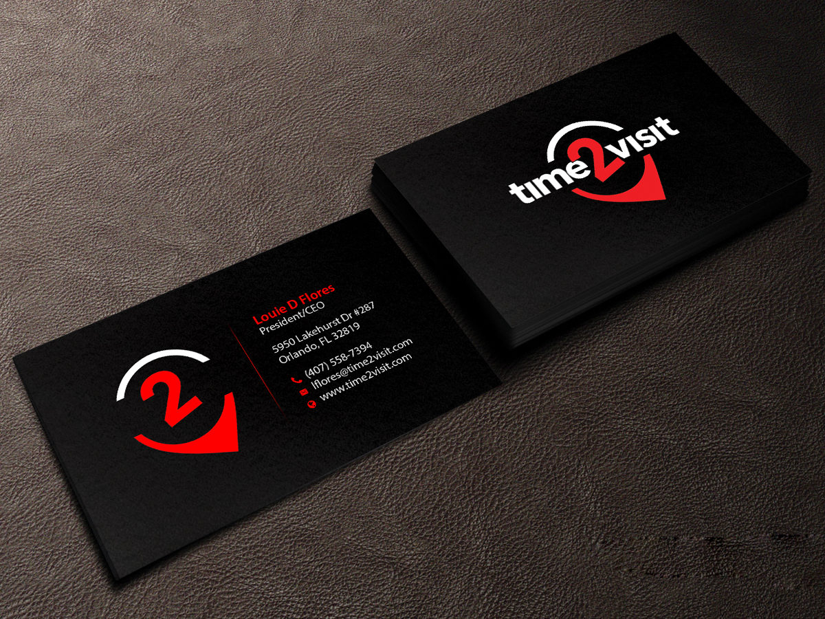 Visitenkarten-Design von Creations Box 2015 für Time 2 Visit | Design #12570378