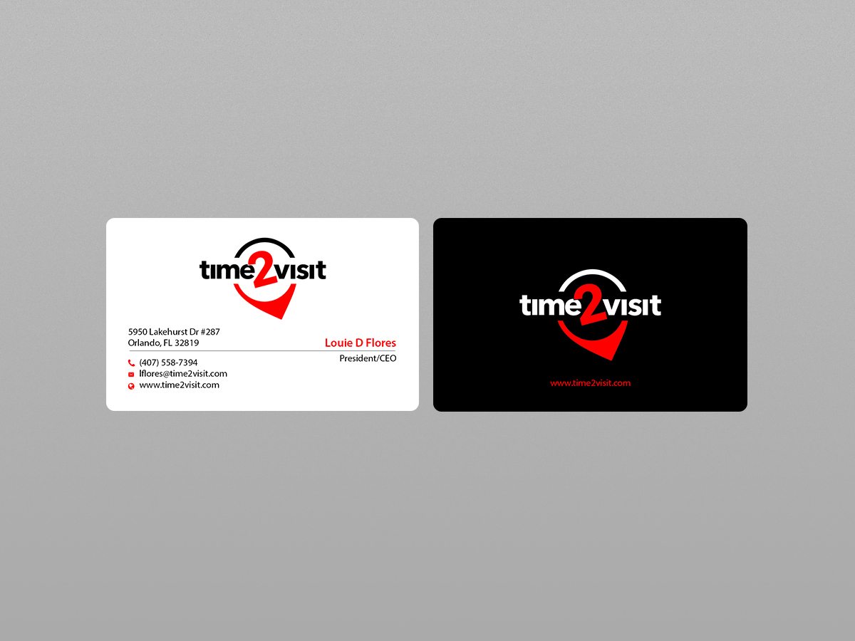 Diseño de Tarjeta de Presentación por Creations Box 2015 para Time 2 Visit | Diseño #12570380