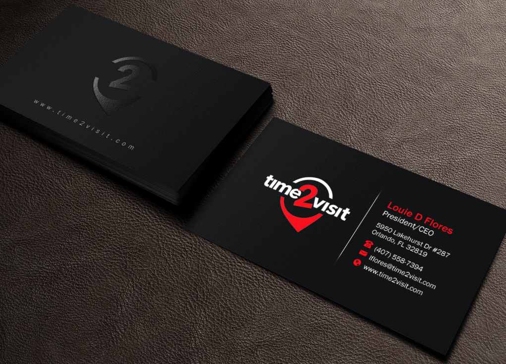 Business Card Design by Brand aid for Time 2 Visit | Design #12566477