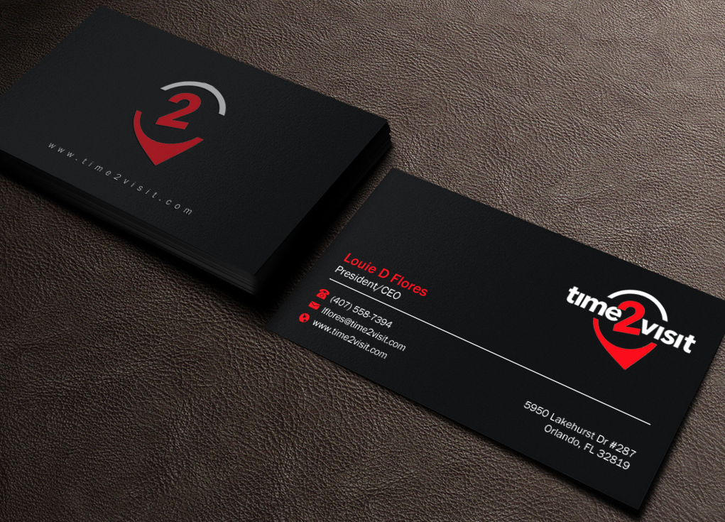 Business Card Design by Brand aid for Time 2 Visit | Design #12566484