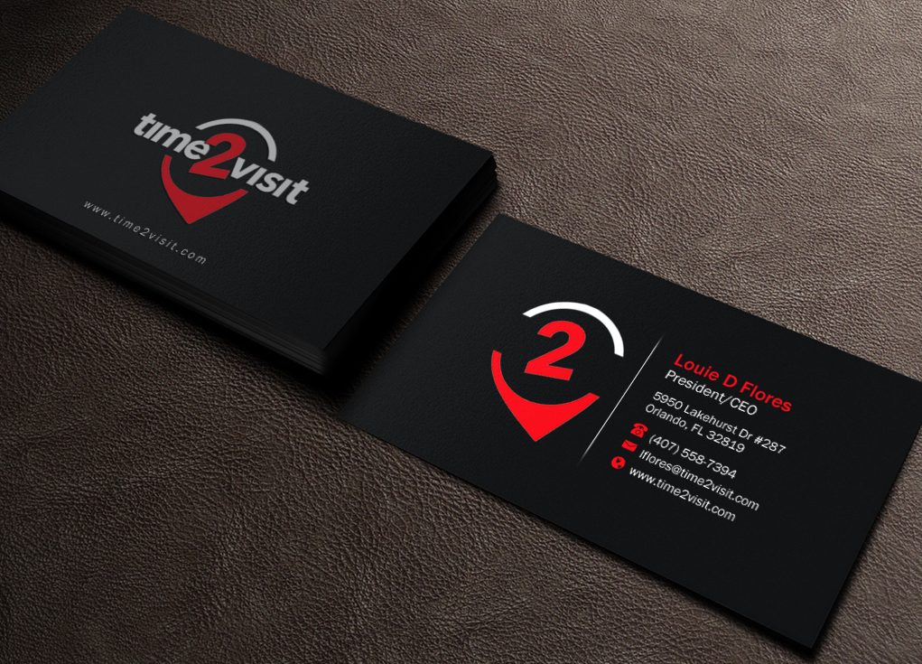 Business Card Design by Brand aid for Time 2 Visit | Design #12566485