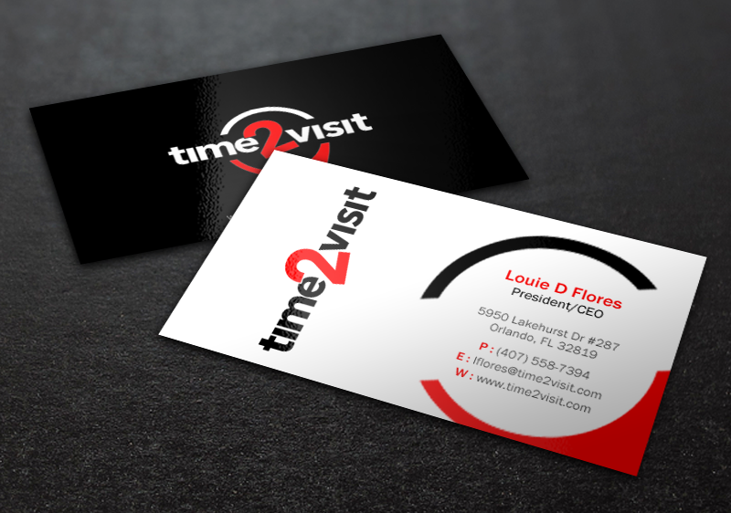 Business Card Design by Brand aid for Time 2 Visit | Design #12566490