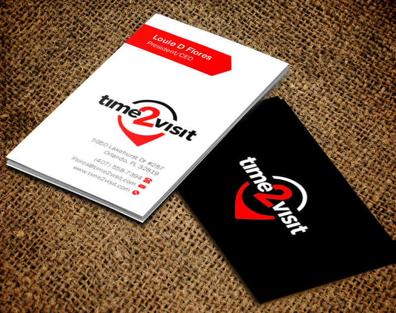 Business Card Design by Brand aid for Time 2 Visit | Design #12566497