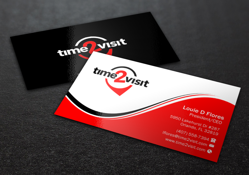 Business Card Design by Brand aid for Time 2 Visit | Design #12566500